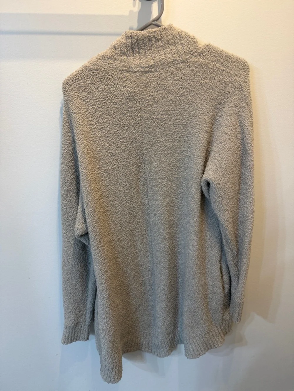 UGG Women's Open-Front Chunky Knit Cardigan - Light Taupe - Picture 3 of 3